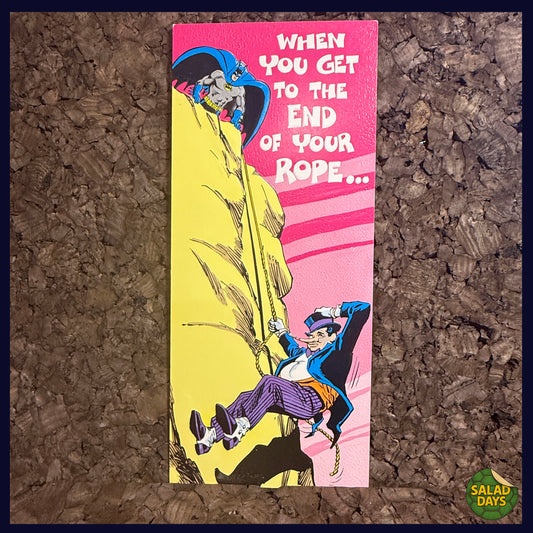 End of the Rope -Vintage 1978 Greeting Card-