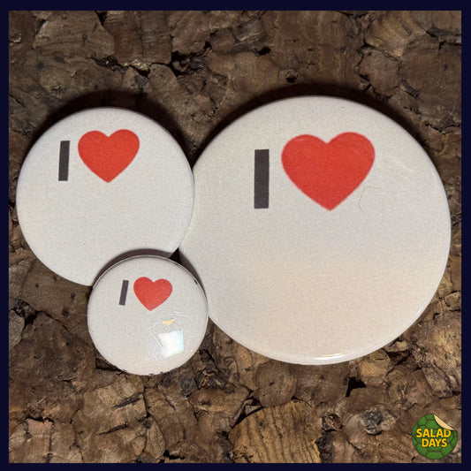 I Heart       -Button/Bottle Opener-