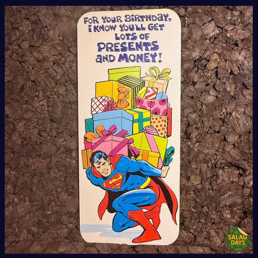 Super Presents -Vintage 1978 Greeting Card-