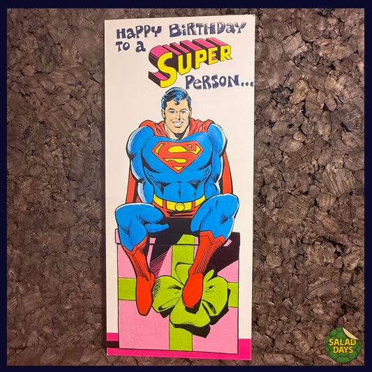 Super Person -Vintage 1978 Greeting Card-