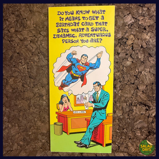 Super Rude -Vintage 1978 Greeting Card-