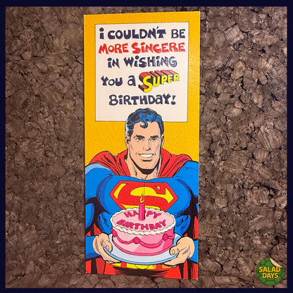 Super Generous -Vintage 1978 Greeting Card-